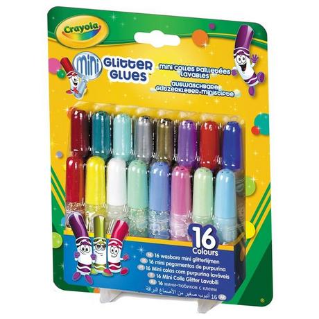 Crayola  Mini colles pailletées, 16 pièces 