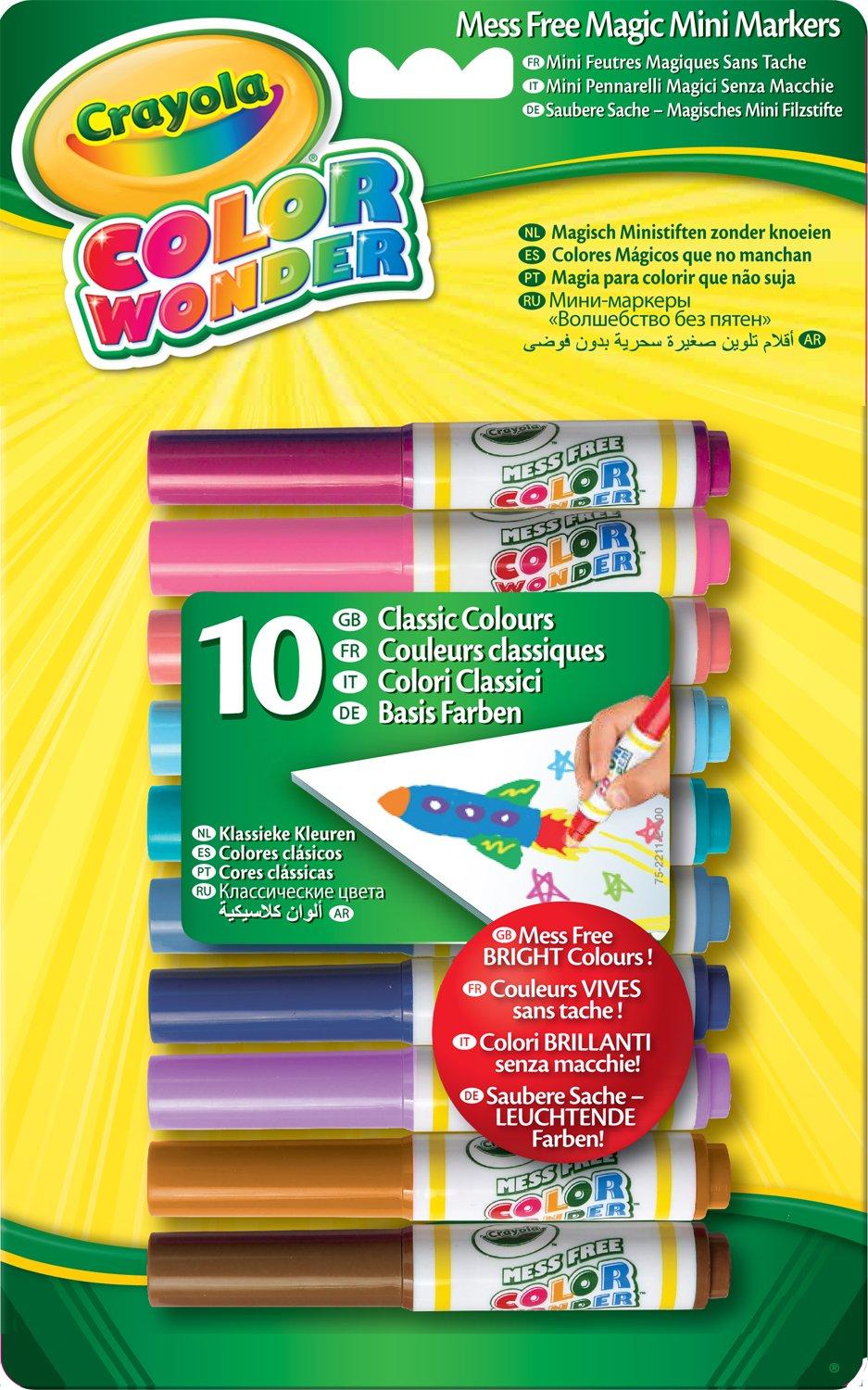 Image of Crayola 10 Color Wonder Filzstifte