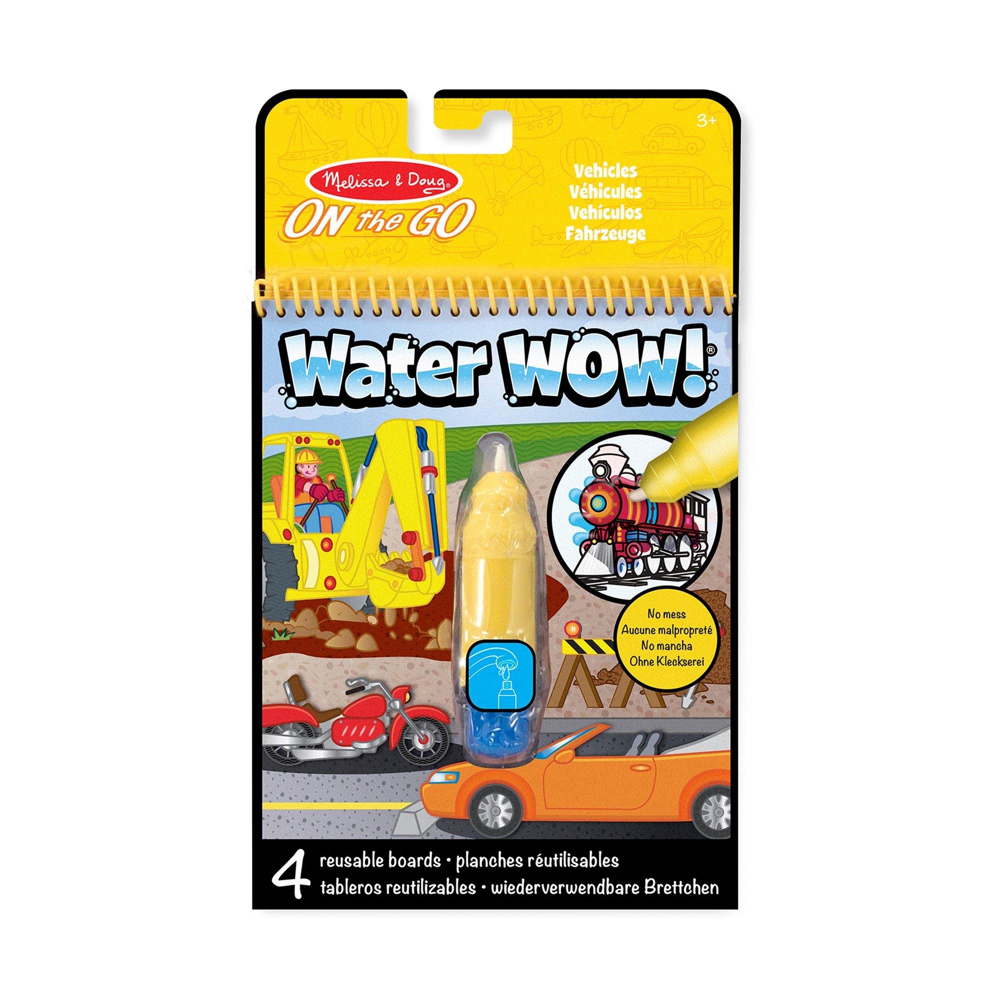 Melissa and Doug 15375 Malblock Fahrzeugmotive Wasserstift Wiederverwendbar 