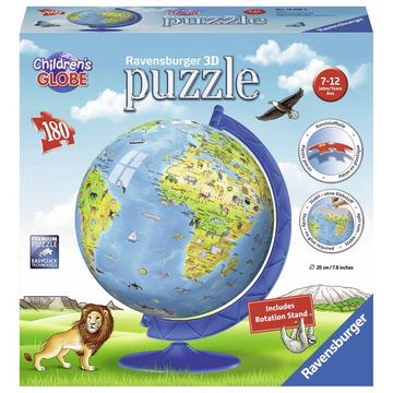 3D Puzzle globe enfants anglais, 180 pièces