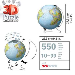 Ravensburger  3D Puzzle globo inglese, 540 pezzi 