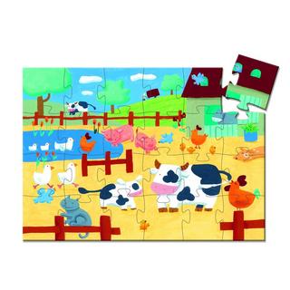 Djeco  Puzzle "Les Vaches a la ferme", 24 pièces 