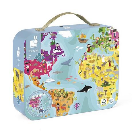 Janod  Puzzle, pianeta blu 