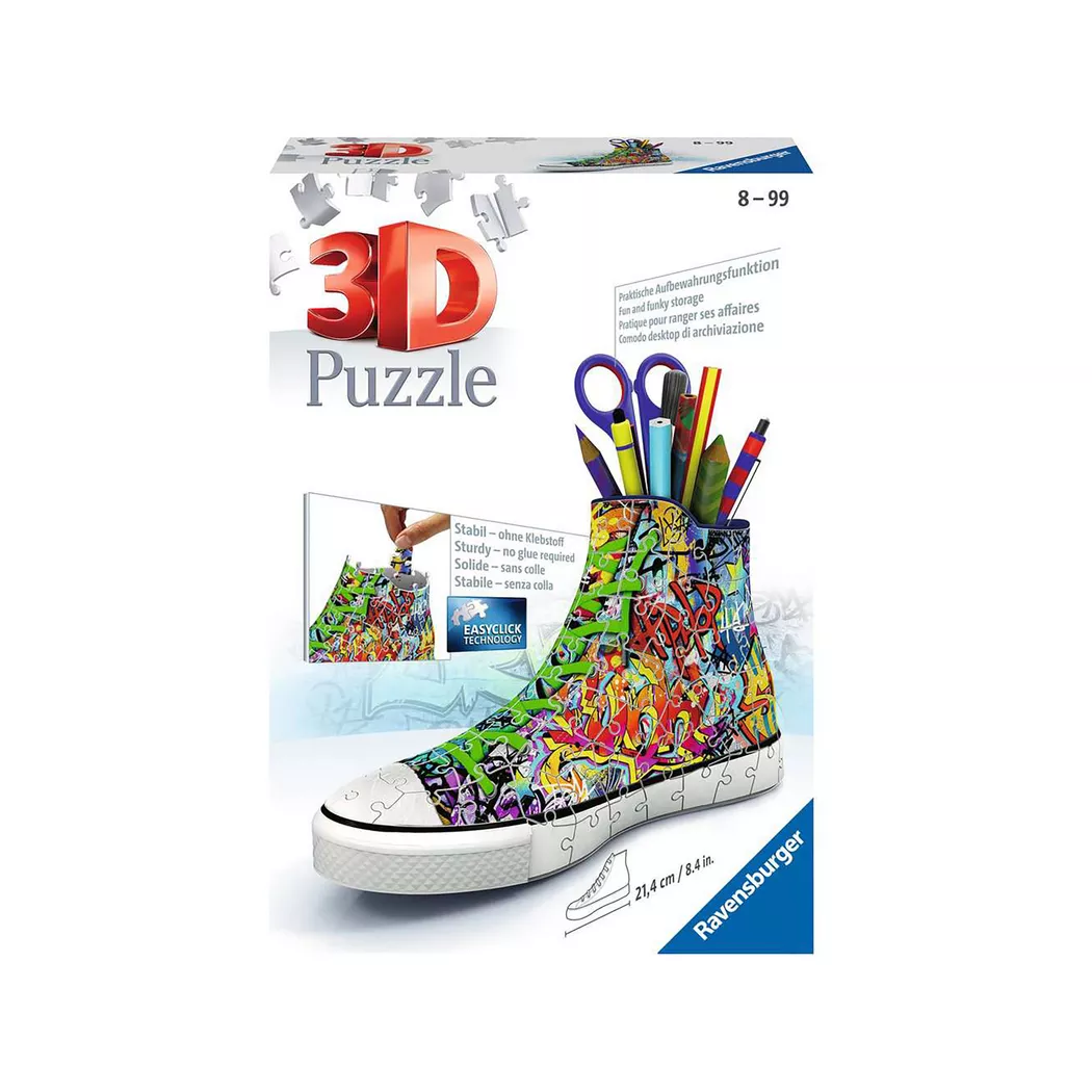 Ravensburger - 3D Puzzle Sneaker Graffiti, 108 Teile