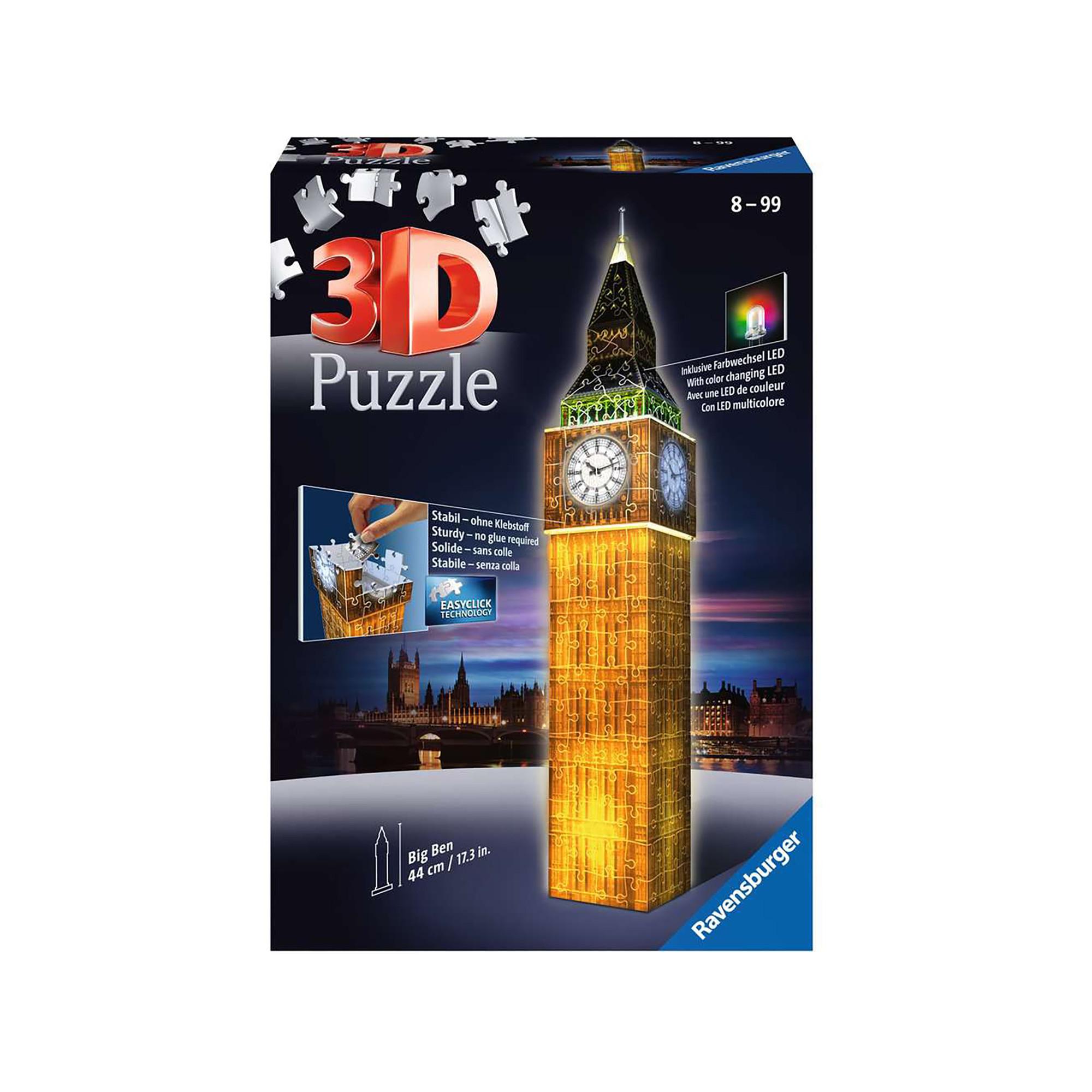 Ravensburger  3D Puzzle Big Ben, Night Edition, 216 Teile 