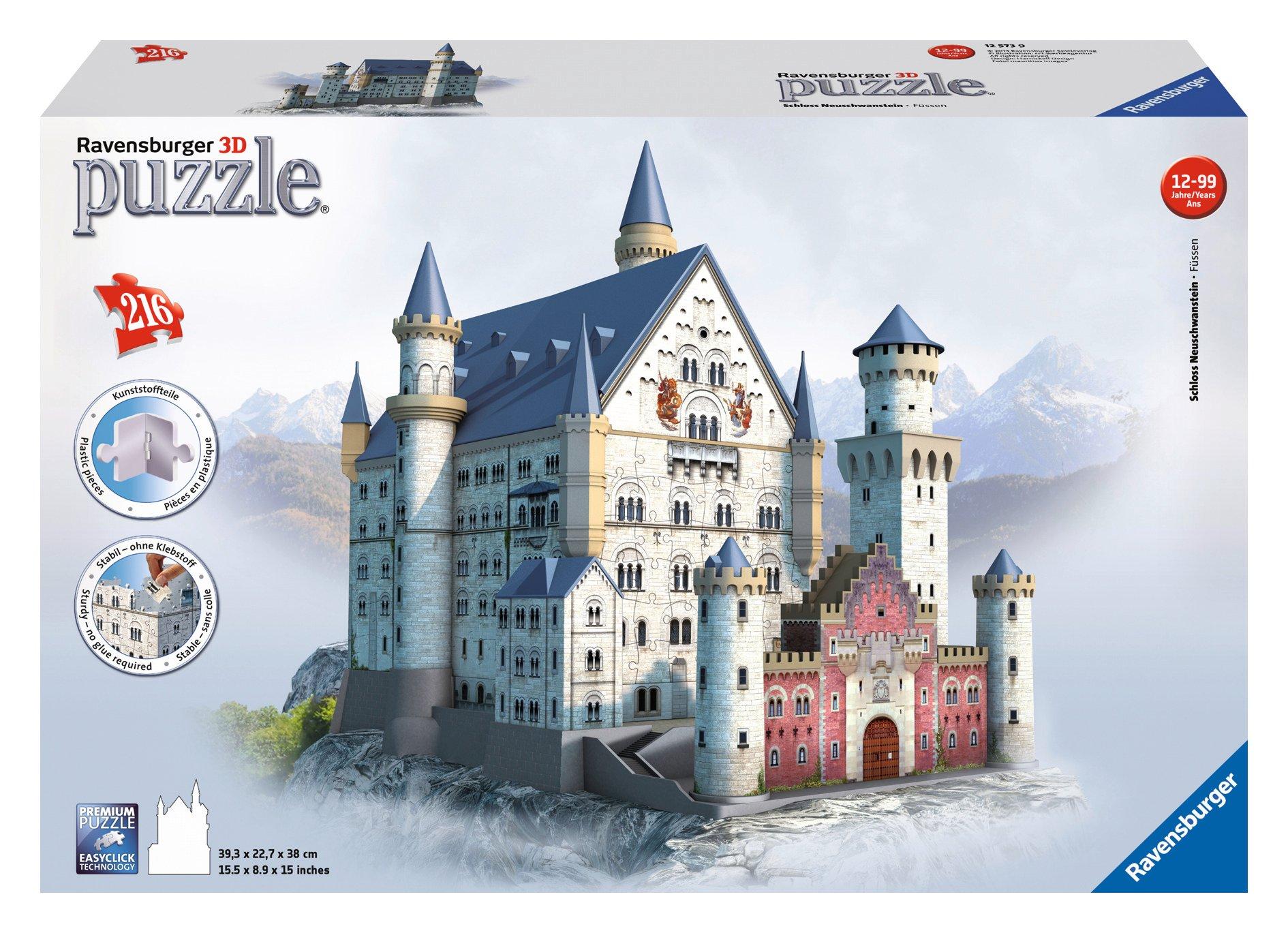 Ravensburger  3D Puzzle, Castello Neuschwanstein, 216 pezzi 