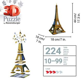 Ravensburger  3D Puzzle Tour Eiffel, 216 pièces 