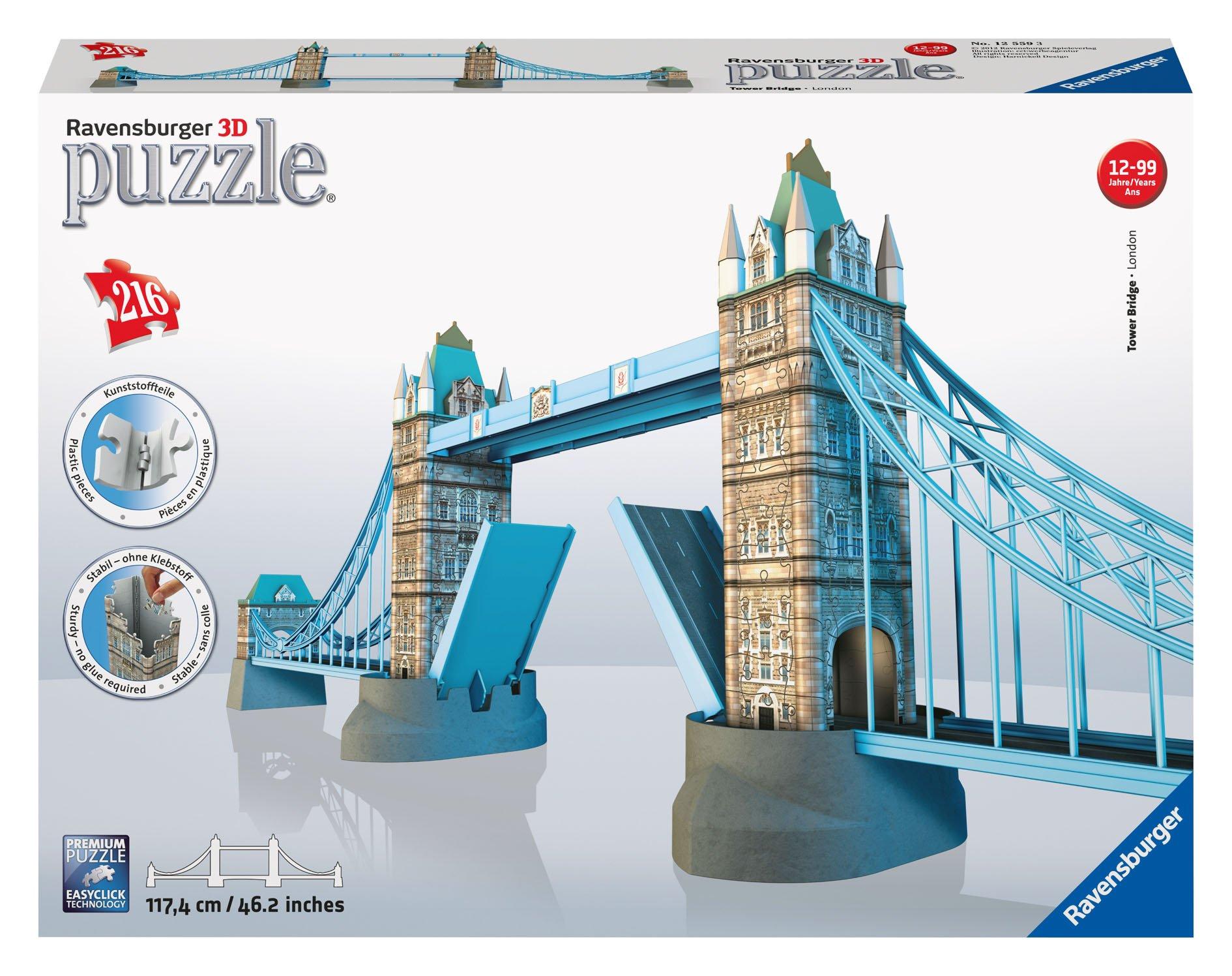 Ravensburger  3D Puzzle, Tower Bridge London, 216 pièces 