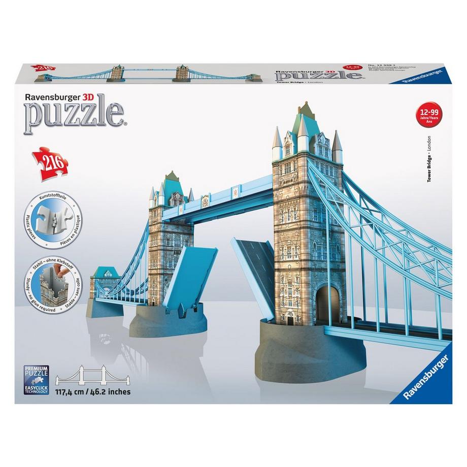 Ravensburger  3D Puzzle, Tower Bridge London, 216 Teile 