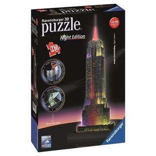 Ravensburger  3D Puzzle Empire State Building, Night Edition, 216 Teile 
