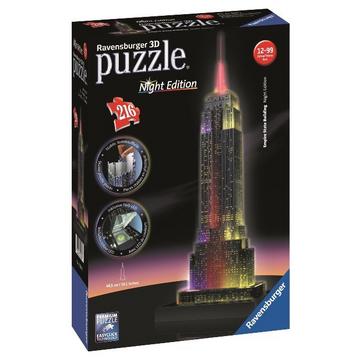 3D Puzzle Empire State Building, Night Edition, 216 Teile