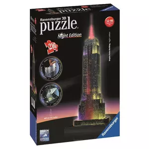 3D Puzzle Empire State Building, Night Edition, 216 pièces