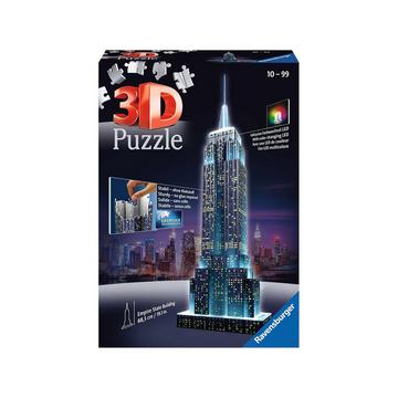 3D Puzzle Empire State Building, Night Edition, 216 pièces