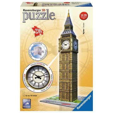 3D Puzzle Big Ben avec une horloge, 216 pièces