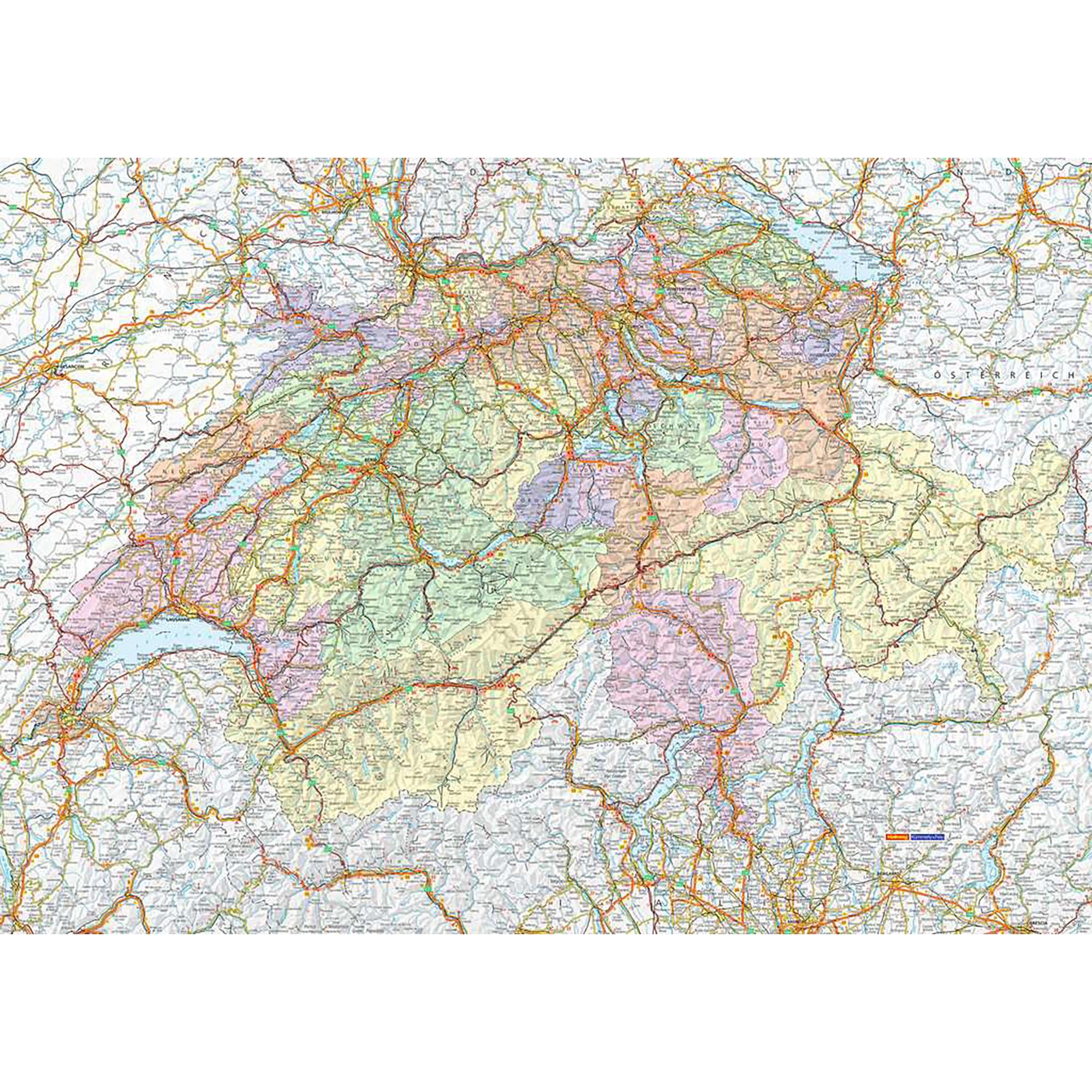 Ravensburger  Puzzle Schweizer Karte, 1000 Teile 