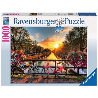 Ravensburger  Puzzle Vélos à  Amsterdam, 1000 pièces 
