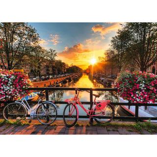 Ravensburger  Puzzle Biciclette ad Amsterdam, 1000 pezzi 