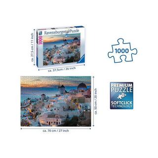 Ravensburger  Puzzle Soirée à  Santorini, 1000 pièces 