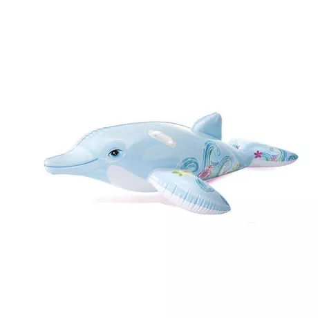 Intex  Aufblasbarer Delfin Ride-on Grau