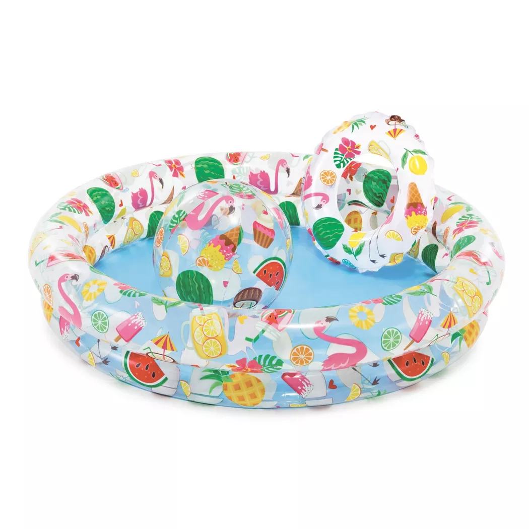 Set Piscina Salvagente E Palla Wetset & Play Center