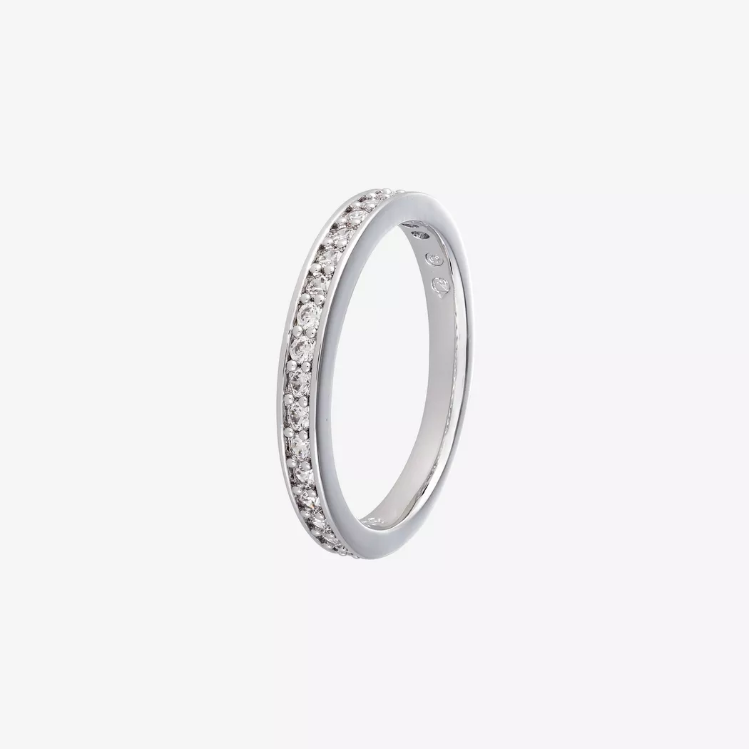 Swarovski - Ring mit Stein, Matrix, 60, Silberfarben