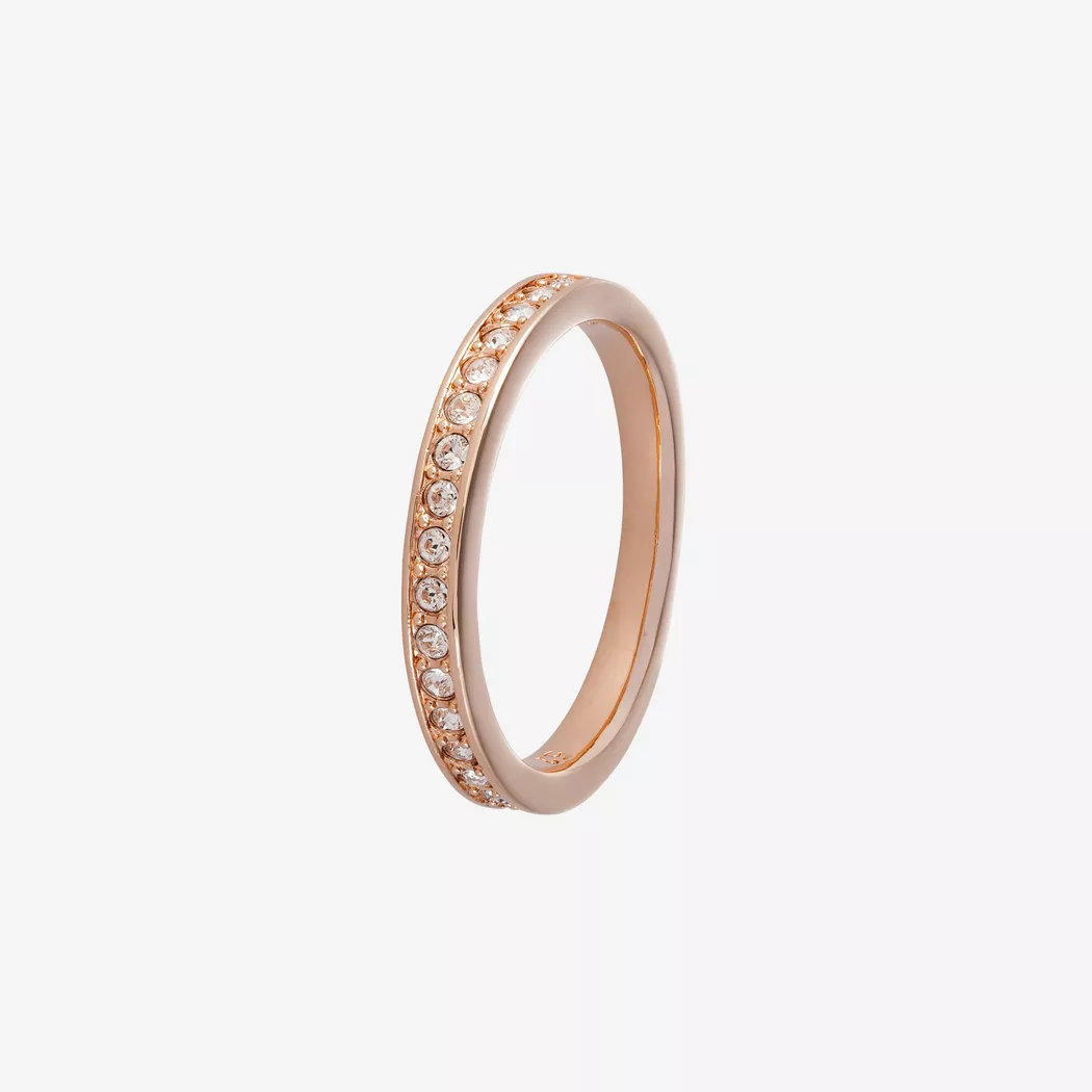 Swarovski - Ring mit Stein, Matrix, 52, Roségold