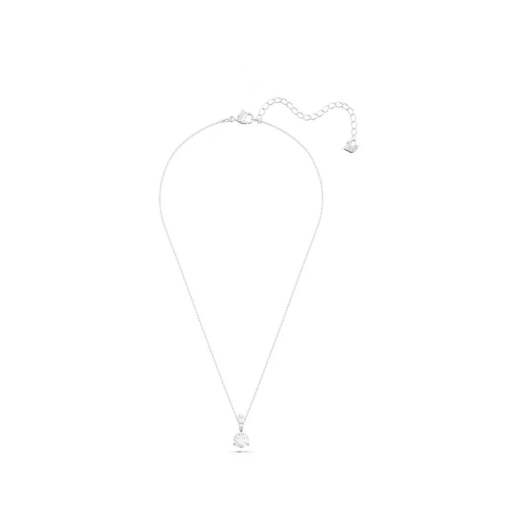 Swarovski - Halskette mit Anhänger, Stilla, One Size, Silberfarben