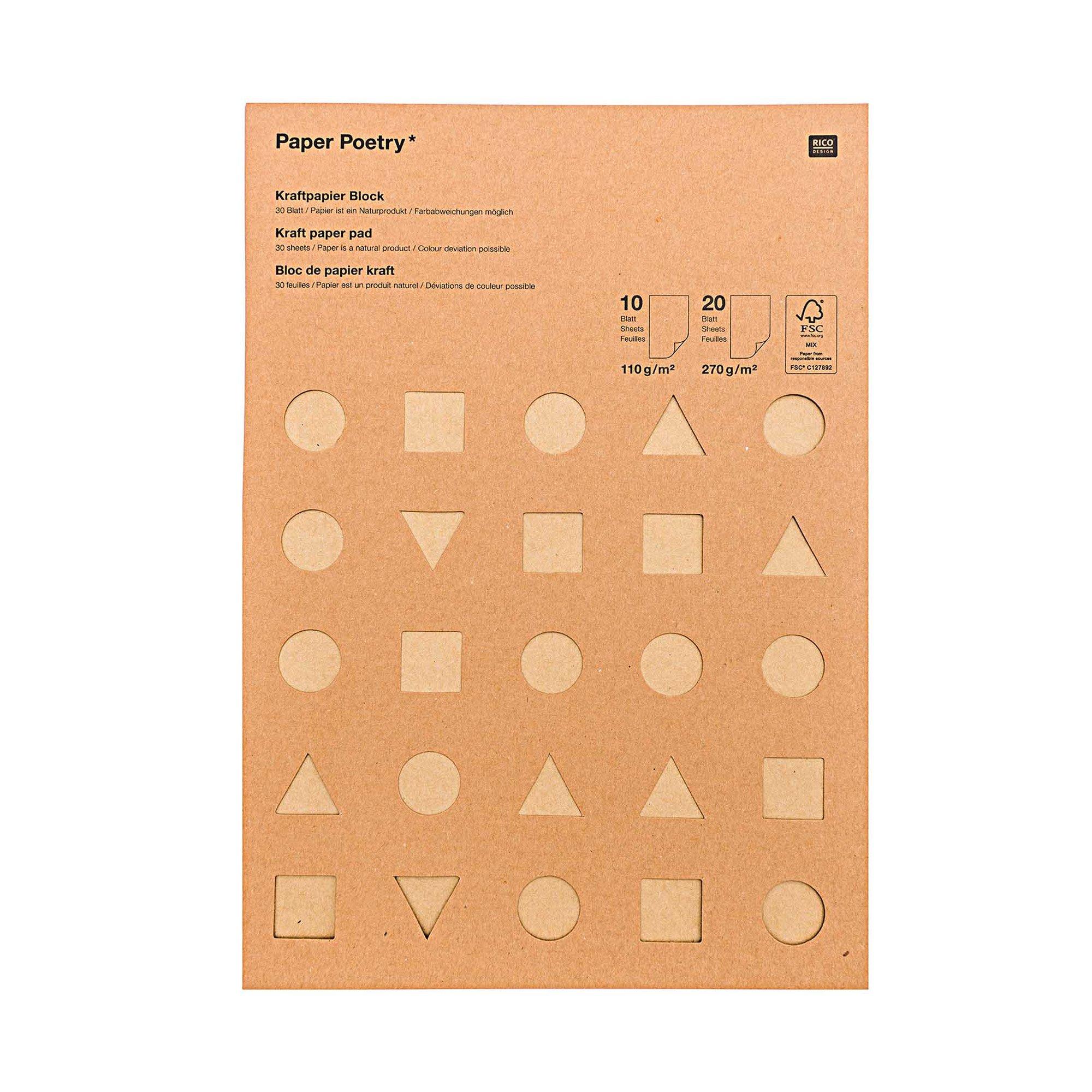 RICO-Design Bastelpapier Paper Poetry 