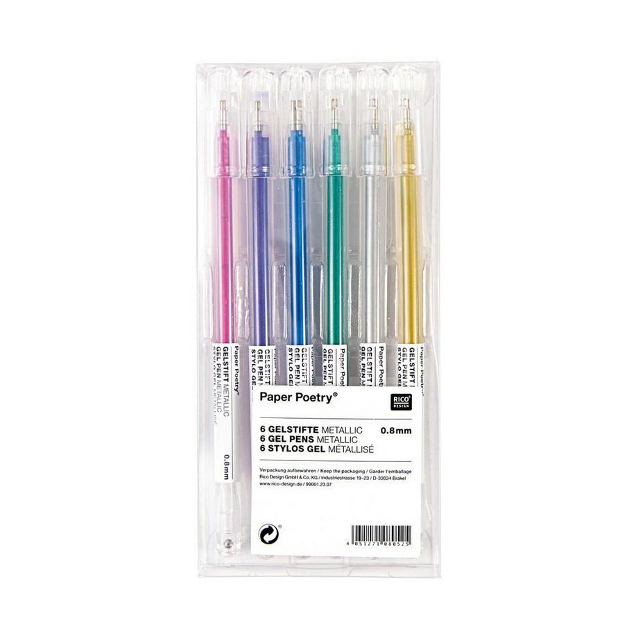 RICO-Design Set di penne a inchiostro gel Paper Poetry 