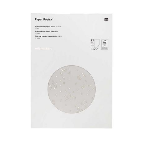 RICO-Design Transparent Papier Paper Poetry 