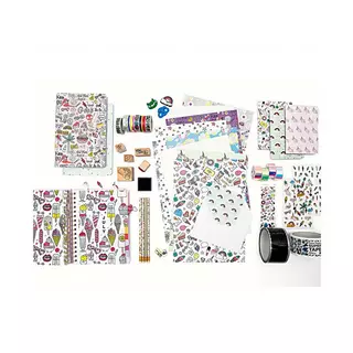 Rico Design Nastro adesivo Washi Paper Poetry Multicolore