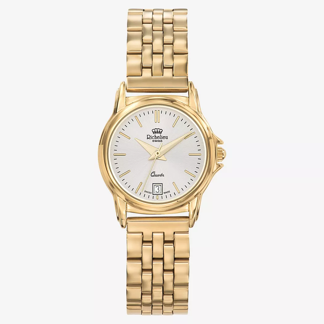 Richelieu - Analoguhr, Classic, 27mm, Goldfarben