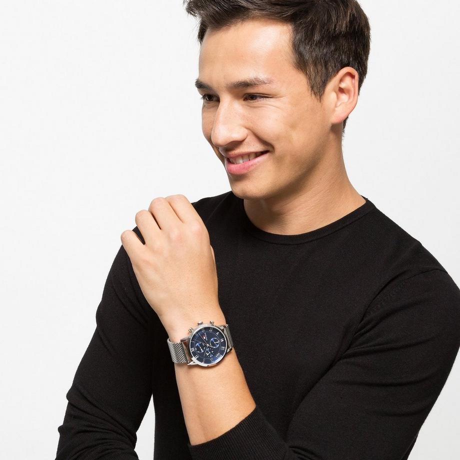 TOMMY HILFIGER KANE Couleur Argent 44mm 