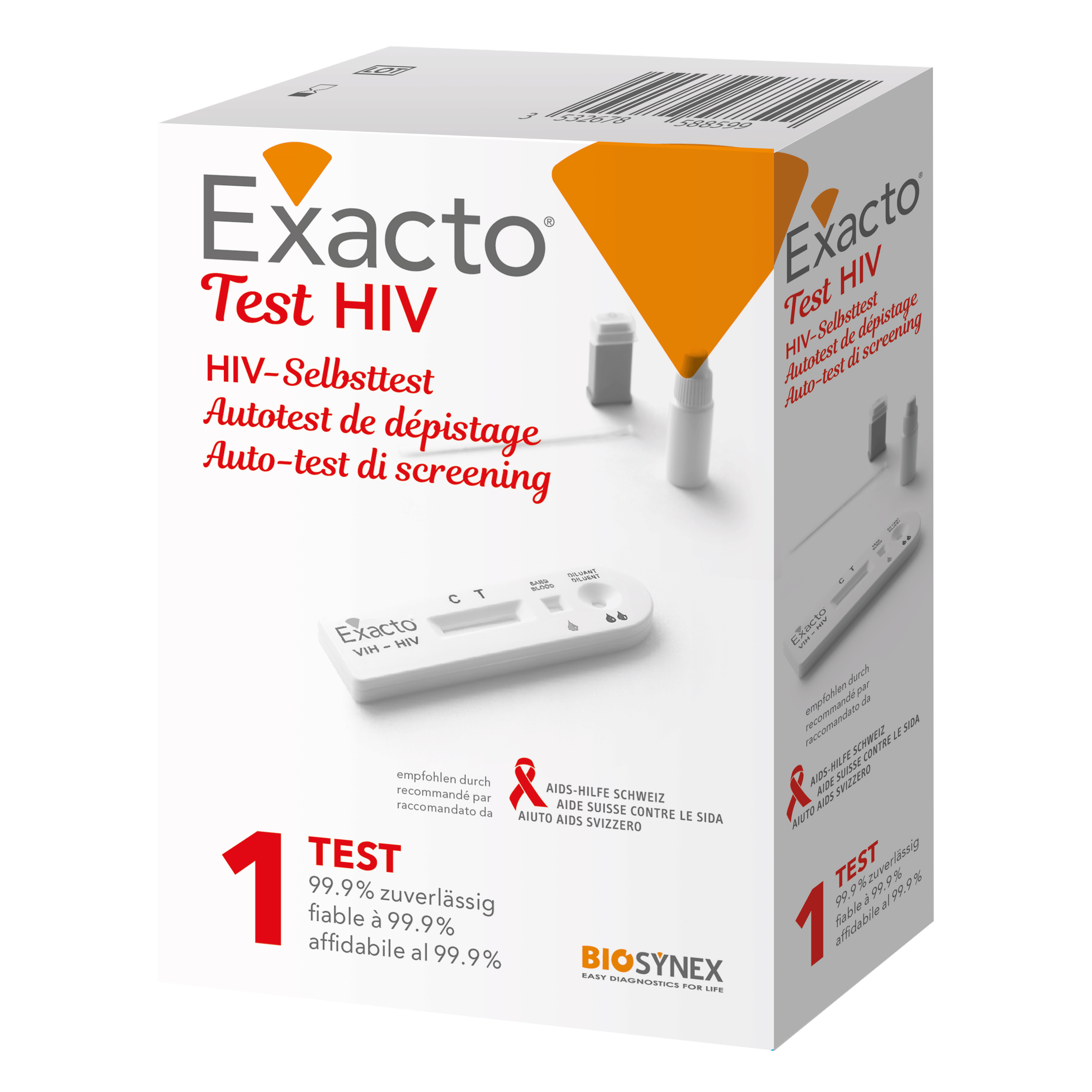 Image of Exacto HIV-Selbsttest - 1 pezzo