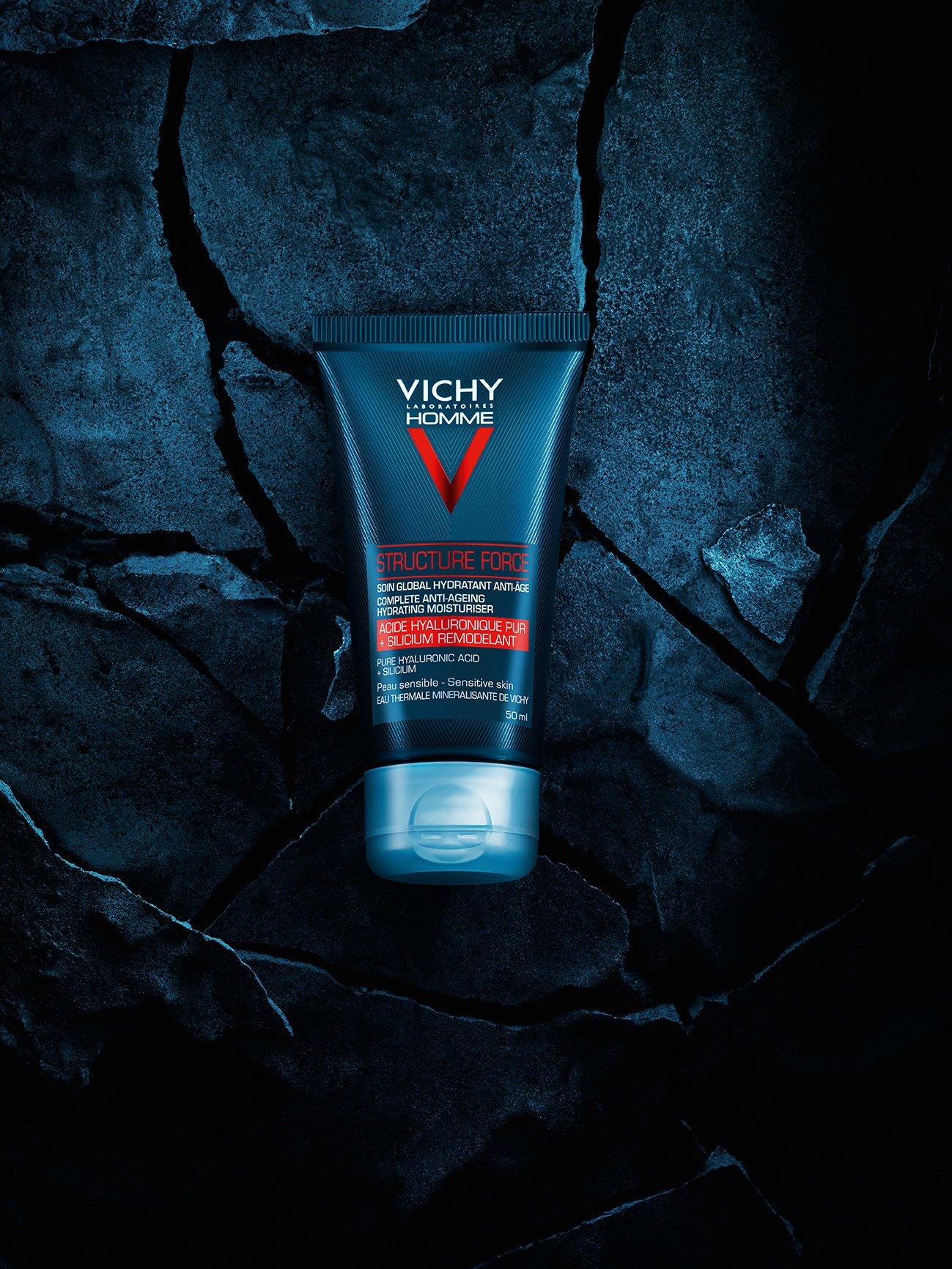 VICHY  Homme Structure Force - Komplette Anti-Aging Pflege für Gesicht & Augenkonturen 