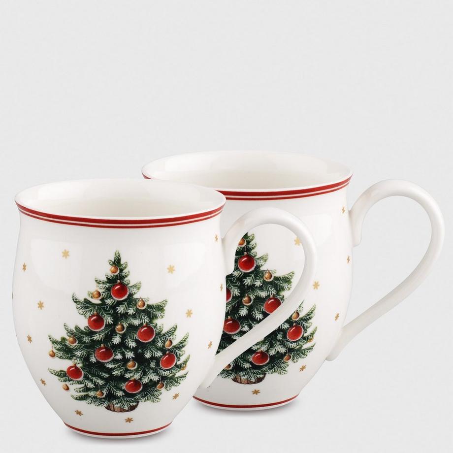 Becher mit Henkel Set 2tlg., Tannenbaum