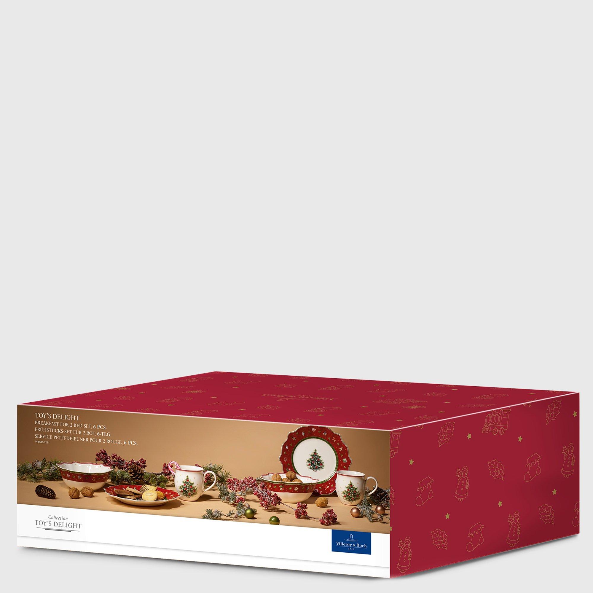 Villeroy & Boch Breakfast for Two, rosso 6 pezzi  
