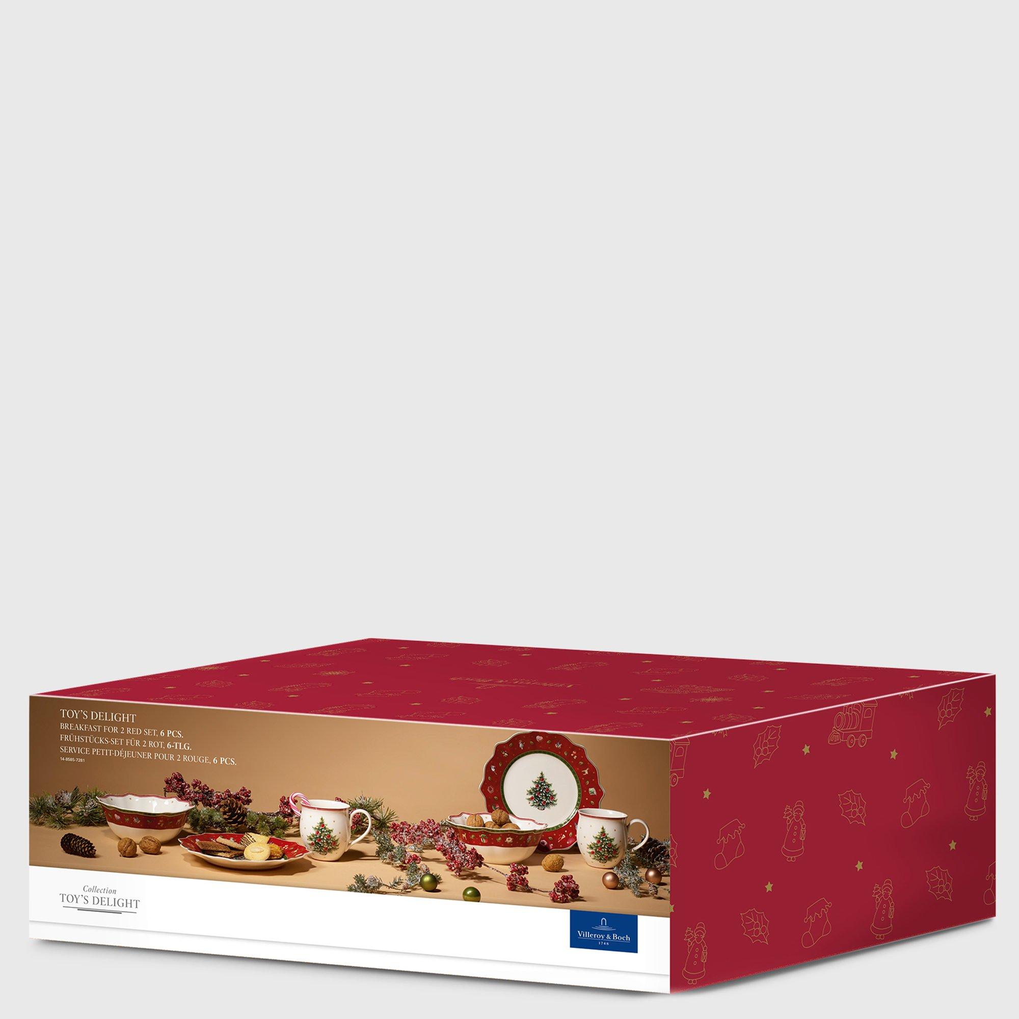 Villeroy&Boch Breakfast for Two, rosso 6 pezzi  