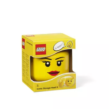 LEGO stapelbarer Aufbewahrungskopf Mädchen