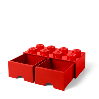 Room Copenhagen  LEGO contenitore a mattoncino impilabile con 2 cassette e 8 attachi 