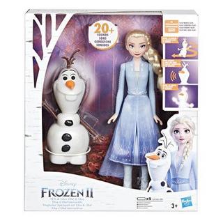 Hasbro DF Puppen Elsa & Olaf Frozen II, Elsa & Olaf 