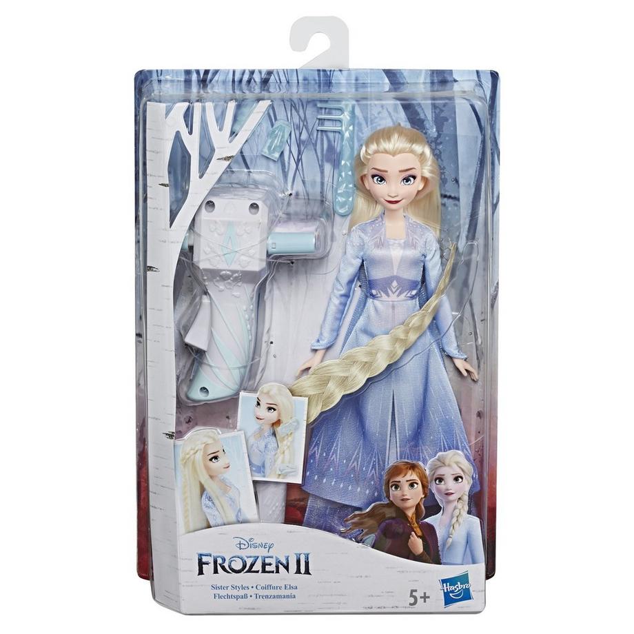 Hasbro *DF Flechtspass Elsa od. Anna Frozen II Poupée amusante tressée, assortiment aléatoire 