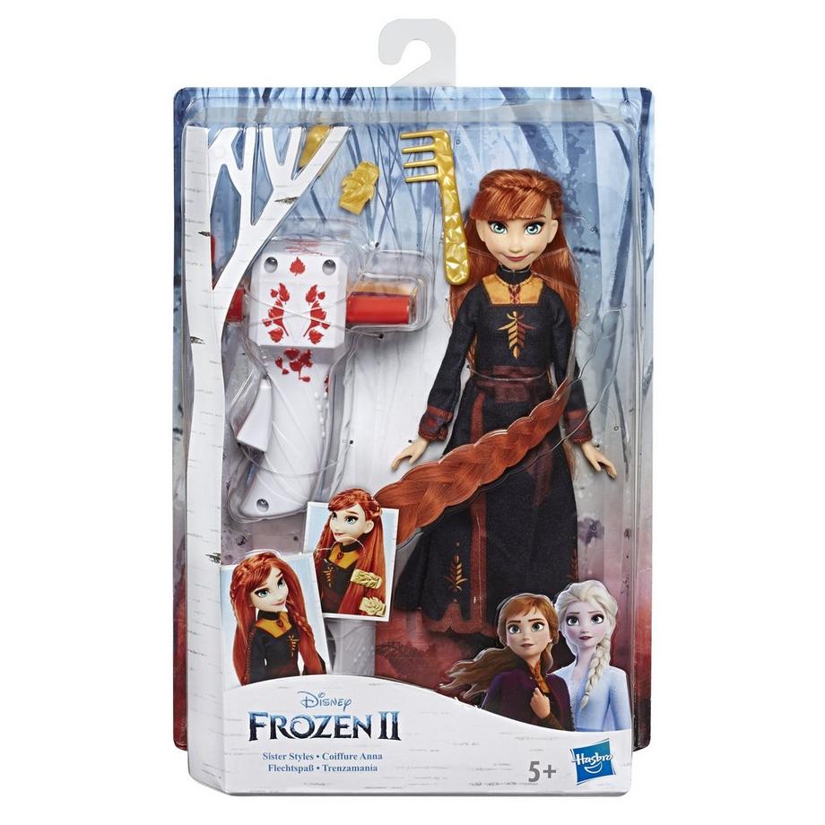 Hasbro *DF Flechtspass Elsa od. Anna Frozen II Poupée amusante tressée, assortiment aléatoire 