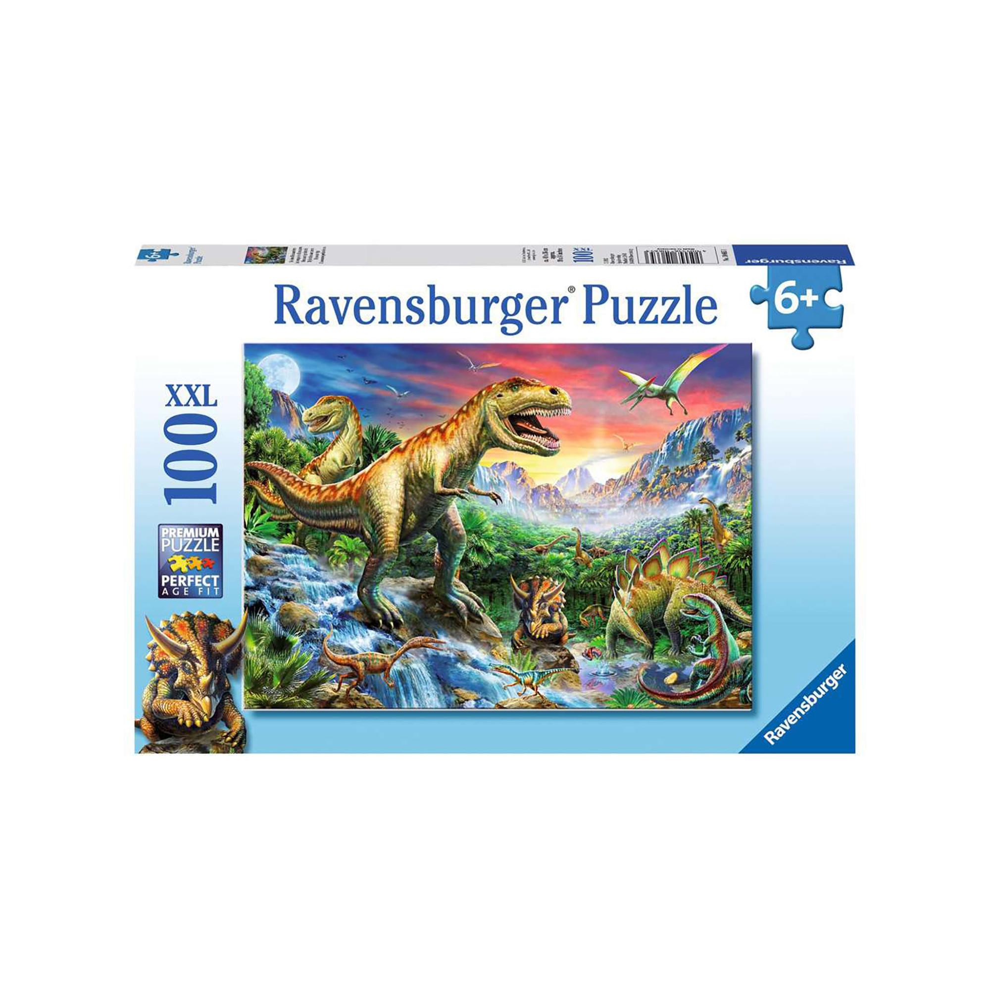 Ravensburger  Kinderpuzzle XXL bei den Dinos, 100 Teile 