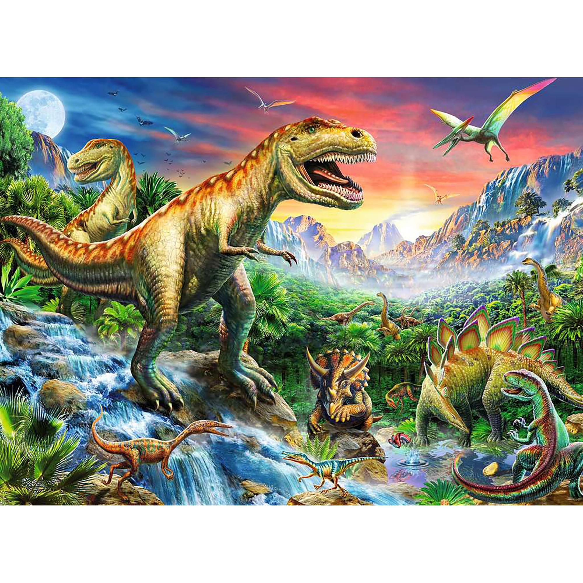 Ravensburger  Puzzle d'enfants XXL chez les dinos, 100 pièces 