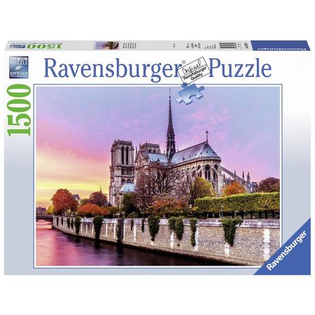Ravensburger  Puzzle Notre Dame al tramonto, 1500 pezzi 