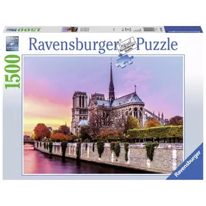 Puzzle Notre Dame al tramonto, 1500 pezzi