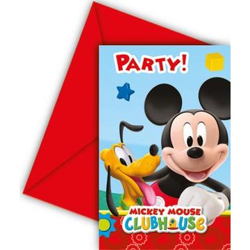 Invito & busta Playful Mickey 6pz