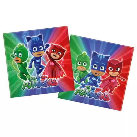 Procos  Serviette papier Super PJ Masks 20 pièces Multicolor
