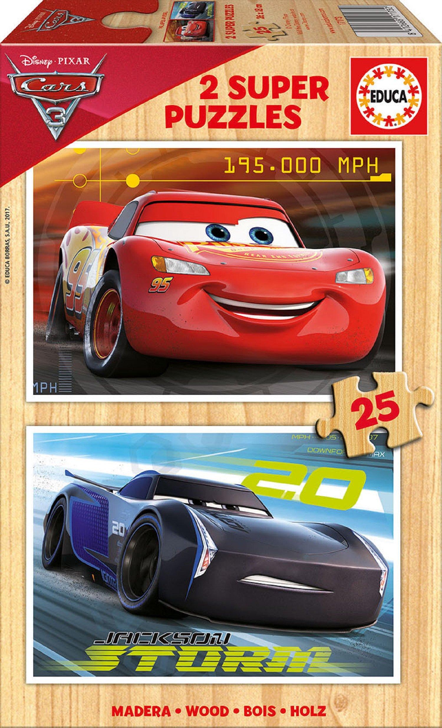 Educa  Disney Cars Puzzle 2x25 Teile 